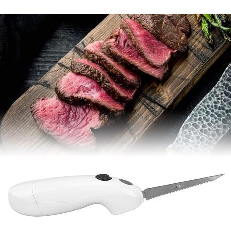 Couteau électrique à Découper sans Fil en Acier Inoxydable, pour Trancher la Viande, Couteau à Steak Portable pour la Maison, Le Restaurant, Le Pique-Nique (1/5)