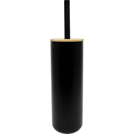 Weiche Innenfläche, Toilettenbürste (Durchmesser 9,1 x 37,2 cm), Farbe: Smart Black, Material: Polystyrol und Bambus (1/3)