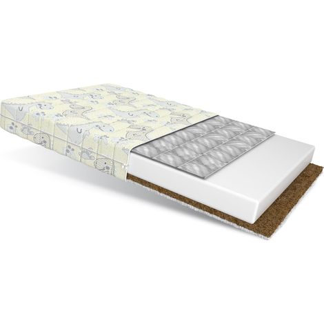 Matratze 80x160 Kaltschaum MIKI Dino H2 H3 9 cm Babymatratze Schaum Kokos Buchweizen (1/5)