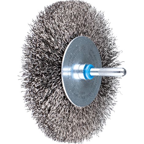 PFERD TOOLS Rundbürste ungezopft RBU Ø100x15 mm Schaft-Ø6 mm Edelstahl-Draht-Ø0,30 10 Stk