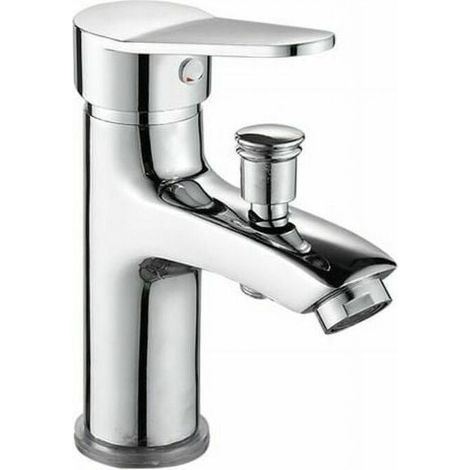 Einhebel-Badarmatur aus Messing – Chrom-Finish – Temperaturbegrenzer für mehr Sicherheit – Einfache Montage (1/5)