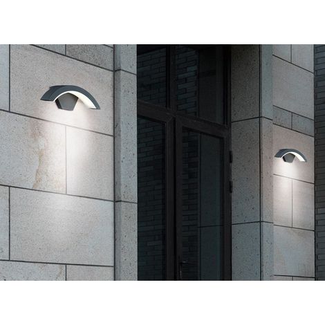 Applique aluminium gris anthracite led (1/2)
