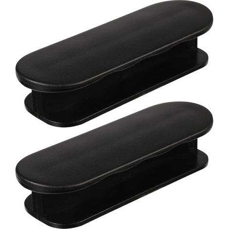 Set di 2 maniglie adesive per porte da balcone, porte da esterno per patio, maniglie per cassetti di mobili, porte in vetro, maniglie per finestre - nere (1/5)