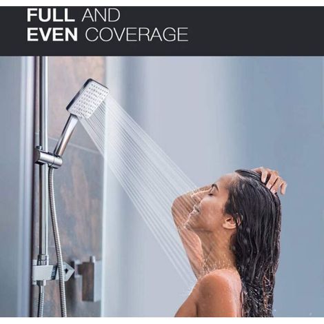 Pommeau douche haute pression 1,5m 6 modes chromé Femeo (1/5)