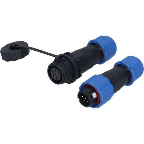 Luftfahrtkabelverbinder, 1- bis 7-poliger Stecker, robuste Verbindung, gute Korrosionsbeständigkeit, 7-poliger Stecker (250 V 5 A) (1/5)