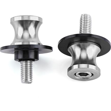 Tiger Sport 660 Bobines de Bras Oscillant de 8 MmMoto CNC Support Arrière Bras Oscillant Bobines Sliders Stand Bras Oscillant Bobines8 Mm, Bleu (6mm argent)