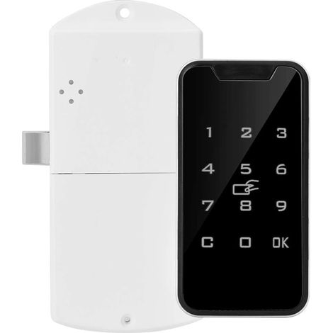 Serrure sans clé en Alliage de Zinc de Clavier Tactile de Serrure de Mot de Passe de RFID numérique Intelligente pour la Serrure électronique de Coffre Fort d'armoire ,tiroir ,Armoire ,fichier (1/5)