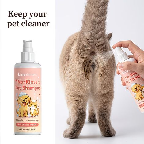 Das milde Leave-in-Shampoo Kineshinex ist für Katzen und Hunde geeignet, reinigt und pflegt und verleiht einen lang anhaltenden frischen Duft. (1/5)
