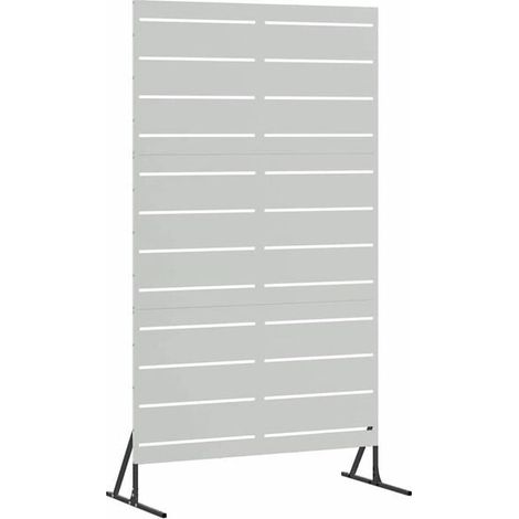 Paravent, gris, 100 x 50 x 180 cm, acier.