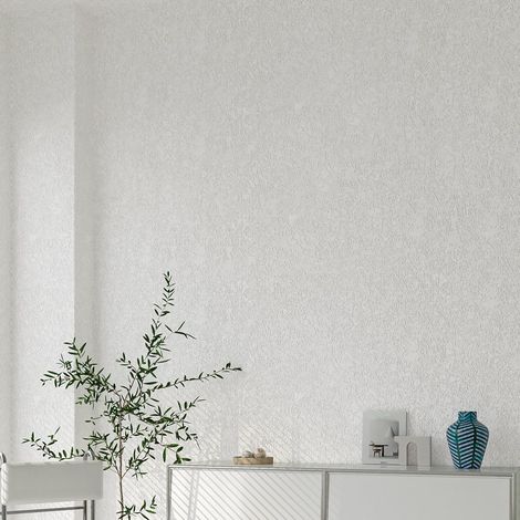Blanc Papier Peint Adhesif Mural Beton Style Industriel 60X300cm Épais Rouleau Adhesif pour Meuble Blanc Décoratif Papier Peint Autocollant Ciment Pour Mur Bureau Amovible Imperméable (1/5)