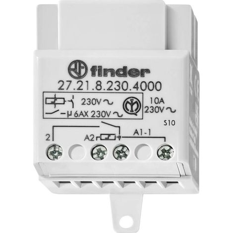 TÉLÉRUPTEUR POUR ENCASTREMENT FINDER 27.21.8.230.4000 1 NO (T) 230 V/AC 10 2300 VA 1 PC(S)