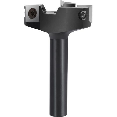 Fraise à Surfacer 12 mm Tige 60 mm Diamètre de Coupe avec 3 Inserts Fraise a Bois Defonceuse Fraise a Raboter Fraise Surfacage - RWOutillage Accessoire et consommables pour outillage (1/5)