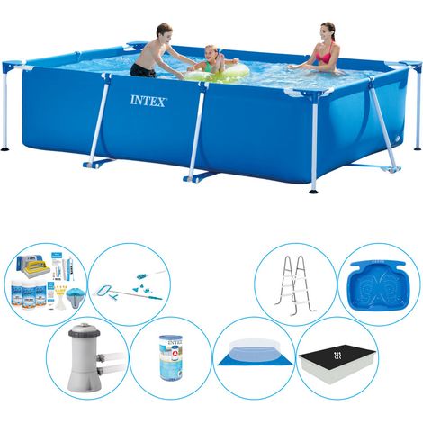 Intex Piscine Tubulaire Rectangulaire - 300x200x75 cm - 8-pièces S20060 (1/5)