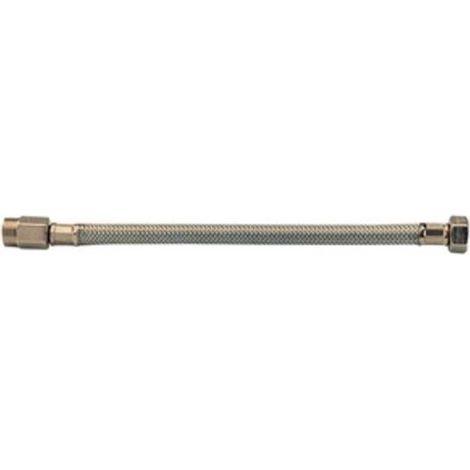 10 x FLESSIBILE INOX PROLUNGATO MAS/FEM 1/2 30CM DN10