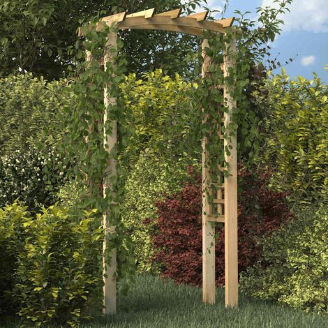 Arche en treillis 110x60x210 cm Bois de pin massif imprégné (1/5)