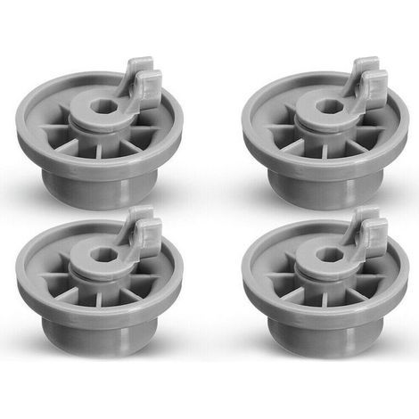 Lot de 4 Roulettes de Lave-vaisselle pour Panier Inférieur, roulettes panier lave-vaisselle,Roues de Lave-vaisselle pour Siemens, Bosch 165314 (1/5)