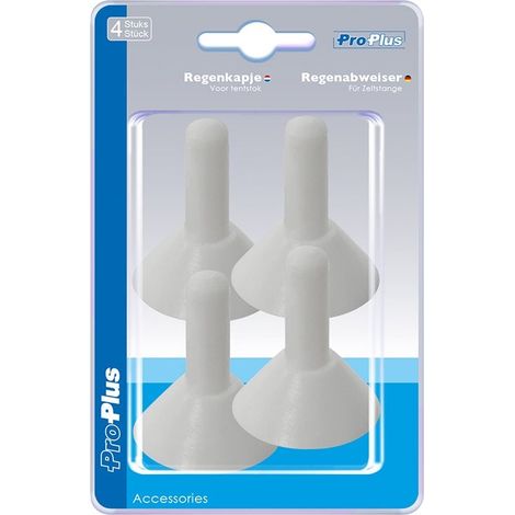 Cappello antipioggia per palo tenda 4 pezzi in blister (1/5)