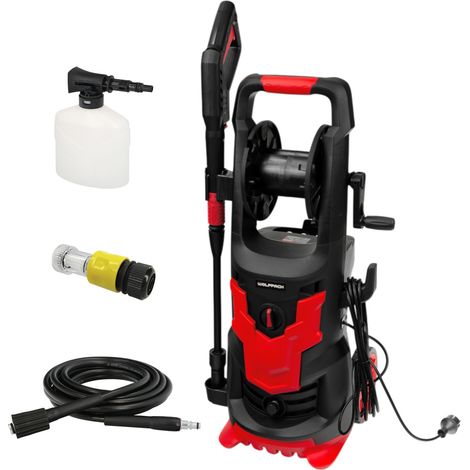 Idropulitrice ad alta pressione, 180 bar, 2.400 watt. Con accessori, 390 litri/ora. Idropulitrice con serbatoio detergente. (1/5)