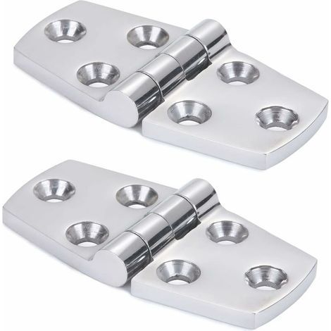 Charnière pour navire Acier inoxydable 316 76 × 38 mm Charniere Porte Placard Utilisé pour les bateaux,yachts,charnières de porte les charnières d'armoire les charnières de raccordement ,2 PCS (1/5)