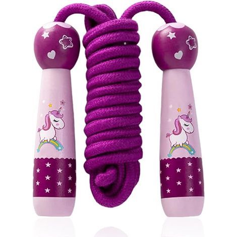 Corde À Sauter Violette, Corde Accessoires Équipement De Fitness (1/5)