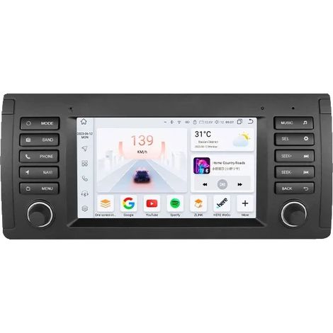 Sistema de navegación CarPlay, compatible con BMW E39 E53 M5 1995-2003, S1 AHDC2 (1/2)
