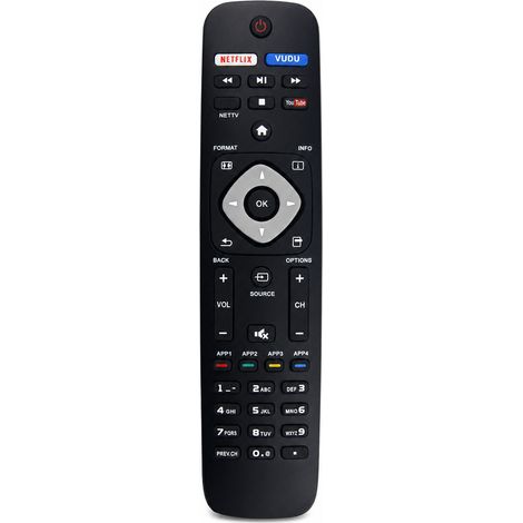 Télécommande TV compatible avec téléviseurs LCD Philips NH500UP NH503UP (1/5)