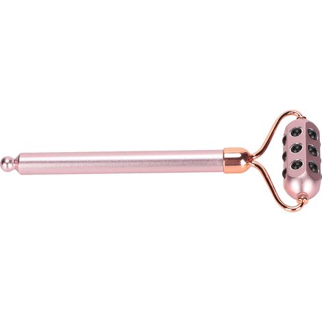 Rouleau de Massage Facial en Alliage d'Aluminium - Rouleau à Main en Germanium Rose pour Soins de la Peau (1/5)