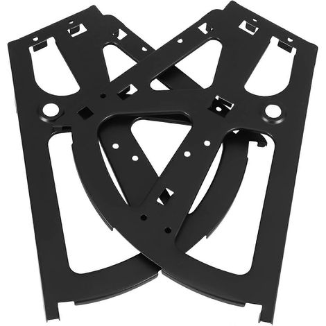 TOPBATHY Lot de 2 charnières noires pour cadre rabattable de range-chaussures dissimulé (1/5)
