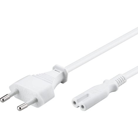 Cavo di alimentazione Modulo 8 Iec C7 Bianco 3m 93987