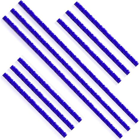 9PCS Bandes en Peluche pour Dyson V6 V7 V8 V10 V11, Soft Plush Stripe Bandes, Bandes de Rechange, pour Dyson Aspirateur Brosse Electrique Bande Autocollante, 3 Longues 6 Courtes Bande Peluche Douce (1/3)