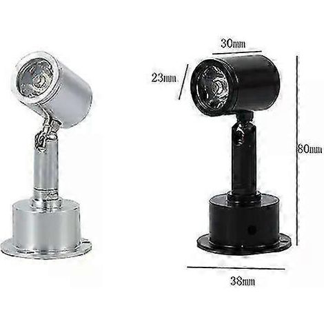 Projecteur LED réglable 1W 3W pour vitrine, idéal pour l'exposition de bijoux et autres objets. Alimentation : AC85-265V DC12V-JXLGV (1/5)