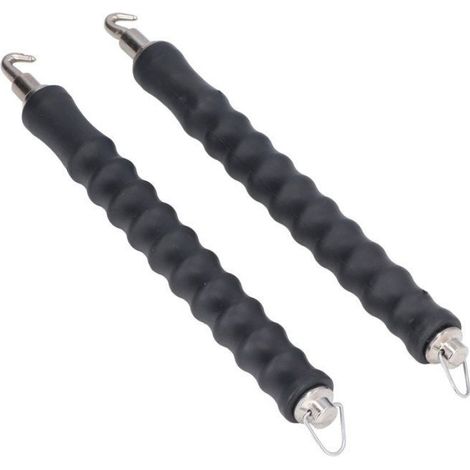Kit de 2 Outils pour Fils de Fer à Béton 30 Cm avec Poignée Moletée en Caoutchouc Souple pour Liaison sur Chantier (1/4)