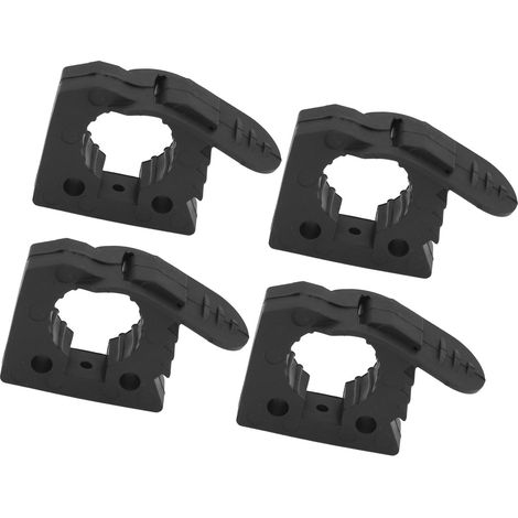 Support de fixation pour pelle sur barres de toit, 4 pièces, pince caoutchouc 30-40 mm, capacité 11 kg, robuste (1/5)