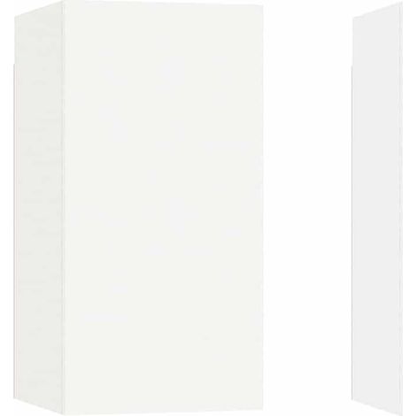 vidaXL Muebles para TV 2 uds madera contrachapada blanco 30,5x30x60 cm (1/2)