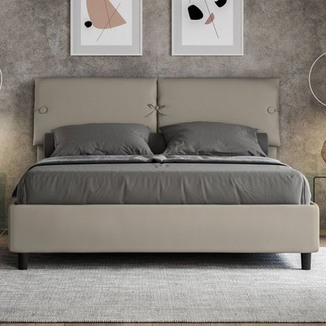 Letto matrimoniale contenitore SLEEPER tortora con rete (1/3)