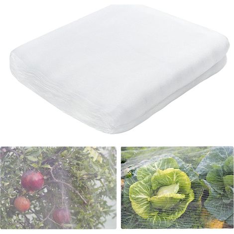 Filet Anti Insectes, 6x2.5m Filet de Protection des légumes, Filet Anti Oiseaux, Maille Fine Anti-Insecte en Maille, pour la Protection des Plantes,Fleurs,Légumes et Fruits Filet de Jardin (1/5)