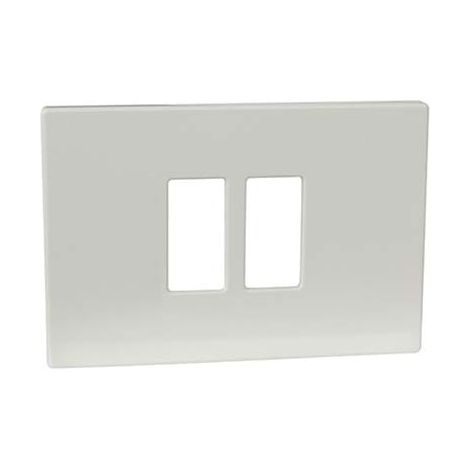 PLACCA COPRIFRUTTI VENUS MARLANVIL - RESINA AVORIO POSTI 2 RAVVICINATI  MM 115X80- 10 pezzi