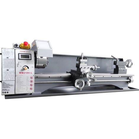 Tour à métaux de précision - 211 x 750 mm - Vitesse de broche 50-2 500 tr/min - Moteur sans balais 750 W (1/5)