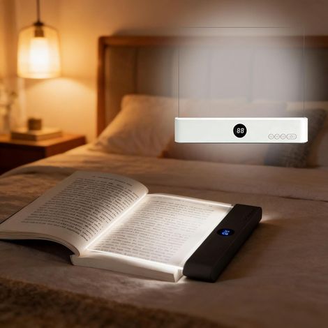 Générique Lampe Livre Lecture Plate avec 3 Couleurs et Minuterie (1/5)