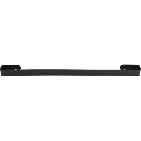 Porte-serviette 50 cm (19,7 pouces), noir, pour salle de bain ou hôtel (1/5)