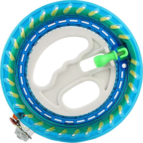 Bobine de Cerf-Volant avec Manche Bleu et 200m de Fil - Outil de Dévidoir pour Cerfs-Volants (1/5)