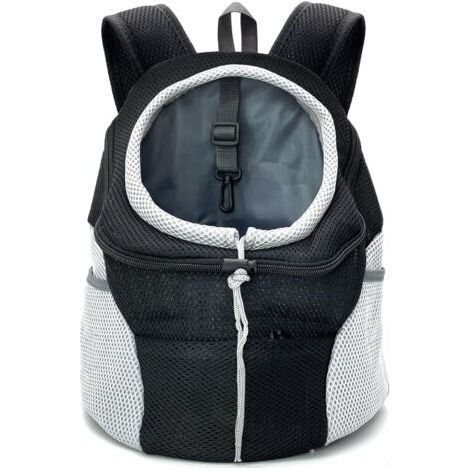 Sac à dos de transport pour chien – Maille respirante – Épaule rembourrée – Sécurité intégrée – Confort pour animaux jusqu'à 7,7 kg (1/5)