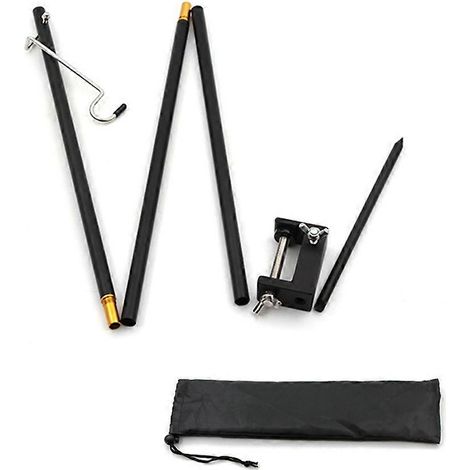 Support de lampe pliant en aluminium pour camping, crochet de fixation, trépied ultraléger pour la pêche et le camping, accessoires pour tentes.