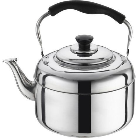 Bouilloire en inox 2L pour cuisinière – Poignée anti-brûlure – Compatible tous feux – Chauffage rapide et facile à nettoyer (1/5)