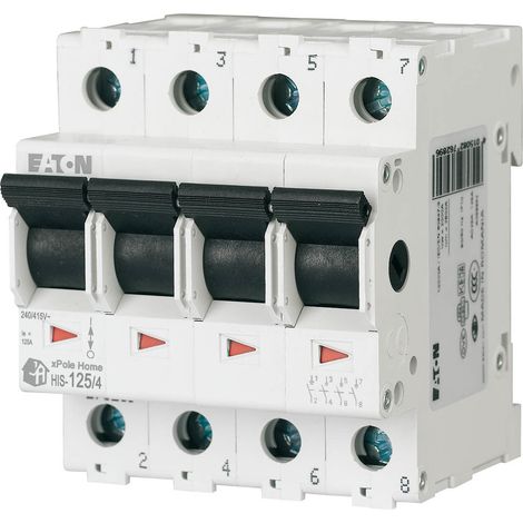 Interruptor principal (aislante), 125 A, 4 polos HIS-125/4 (1/4)