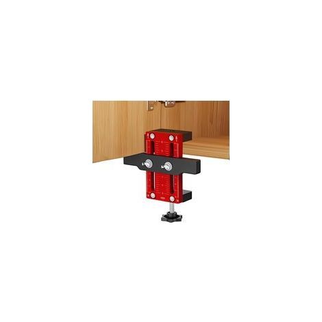 pièce de porte d'armoire Aluminium Rouge 60mm Montage mural (1/5)