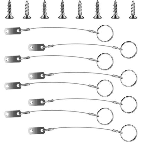 Câble de Sécurité en Acier Inoxydable 316 pour Longe, Cordon Goupille de Fixation, Accessoires pour Bateaux et Usage Extérieur Prolongé (1/5)