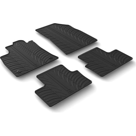 Set tappeti su misura in gomma - compatibile per Renault Clio V 5p (08/1910/25) - Mitsubishi Colt (12/2312/25) manuale - Renault Clio VI (11/25)