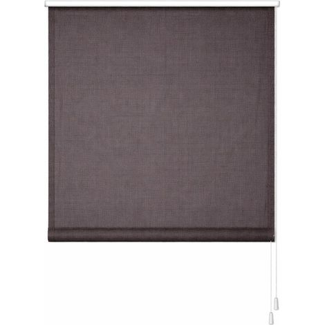 Store romain Rialto – 120 x 180 cm – Beige/Crème – Filtrant la lumière – Mélange de lin – Avec chaînette – Store romain (1/2)