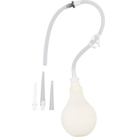 Kit de poire à lavement en silicone, légère, anti-retour, douce, pour usage domestique et hospitalier (1/5)
